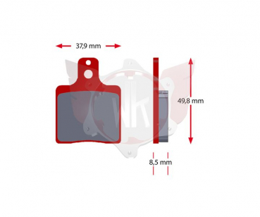 Bremsbelag Sinter ( CRG ) 519-0 Rot Satz