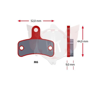 Bremsbelag Sinter 561-0 Rot Satz