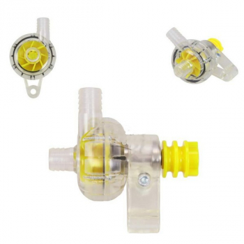 Wasserpumpe aus Plastik transparent