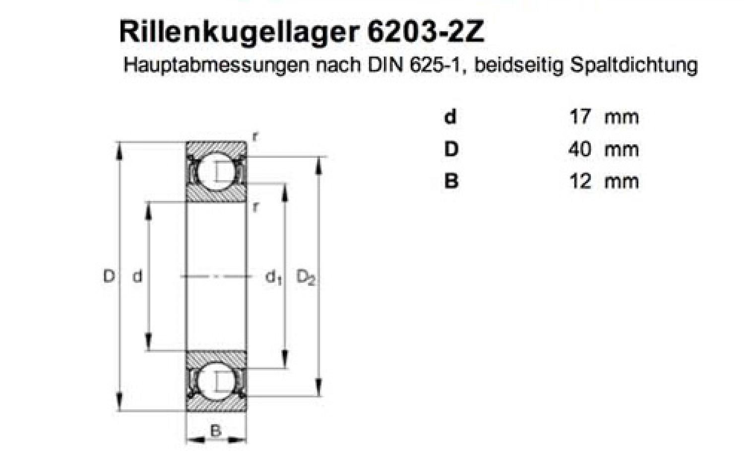 Lager 6203 ZZ