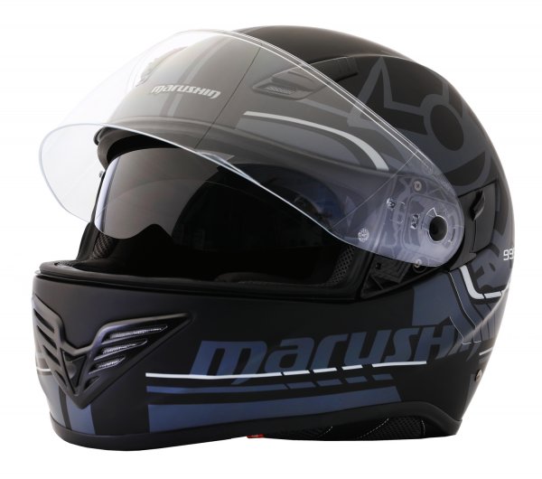 Marushin Helm 999 RS Comfort laser matt schwarz - Premium Line