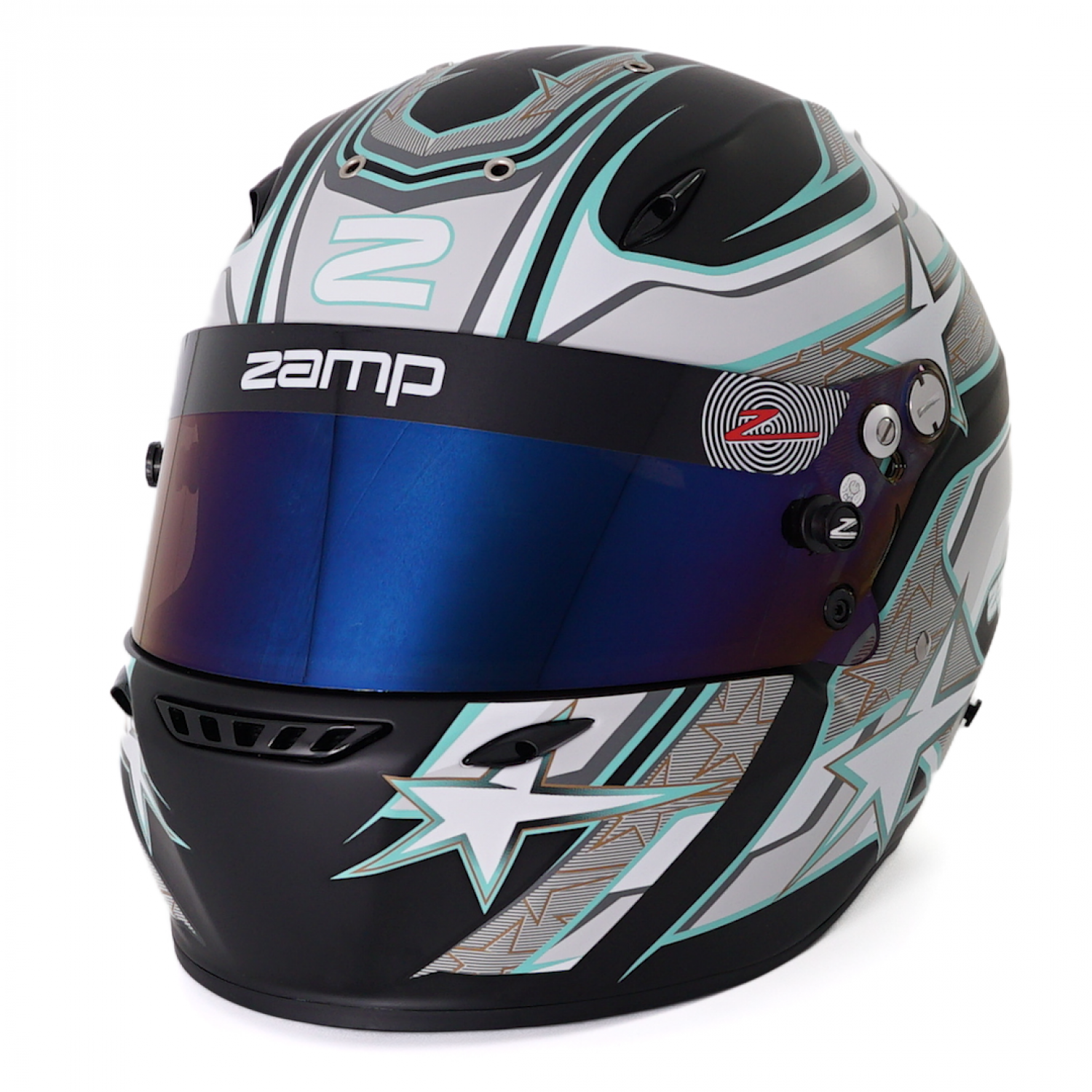 Zamp ZR 72 Matt Schwarz/Grau/Blau