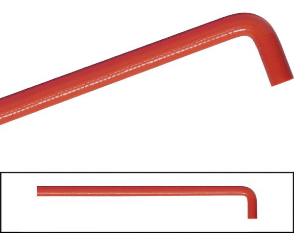 Kühlwasserschlauch Silicon 1x 90° x 1x 45° Bogen