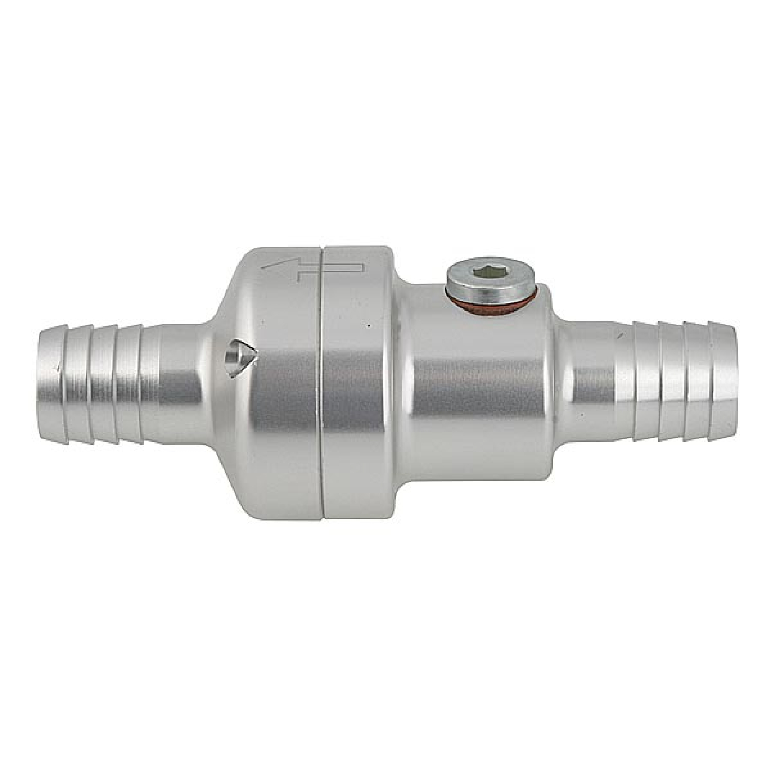 Aluminium Thermostat mit Fühleranschluss, silber eloxiert