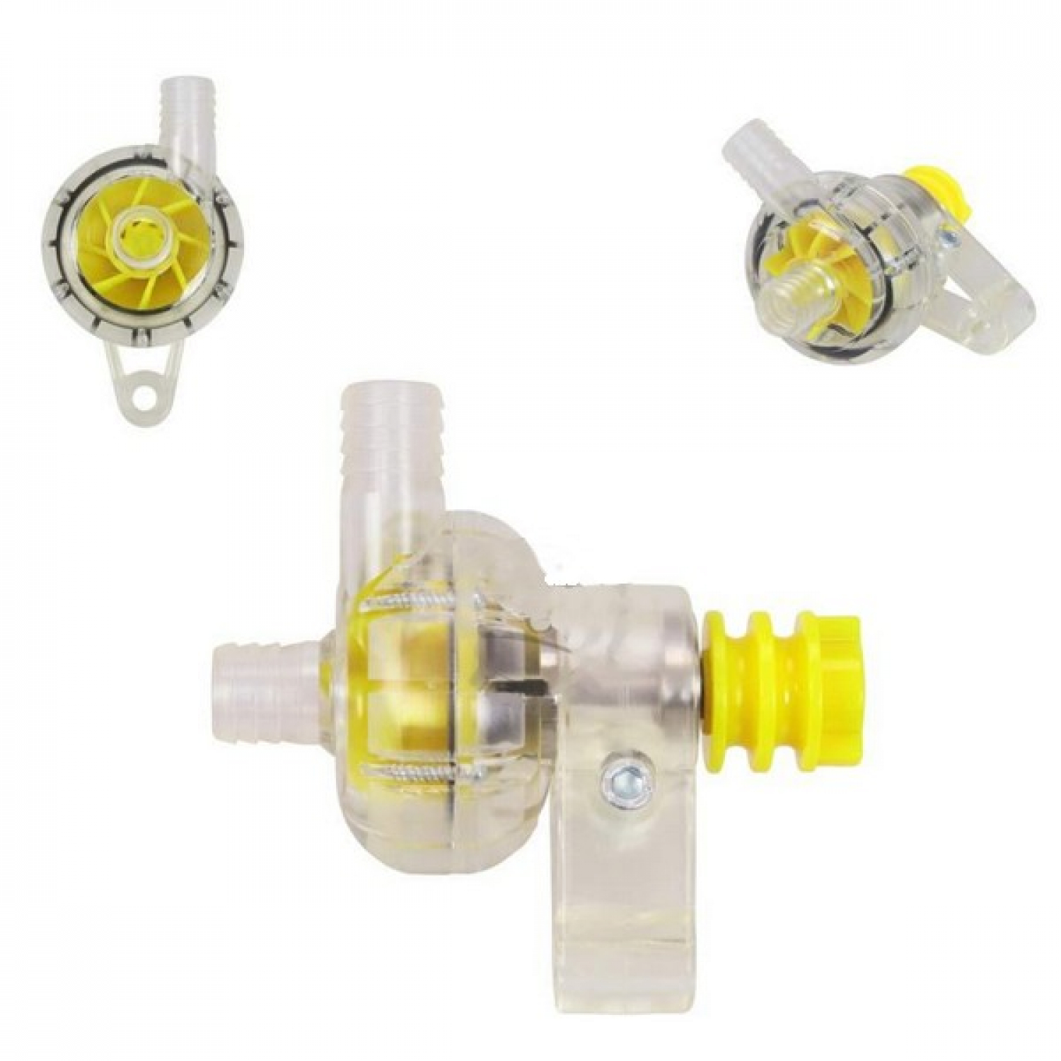 Wasserpumpe aus Plastik transparent